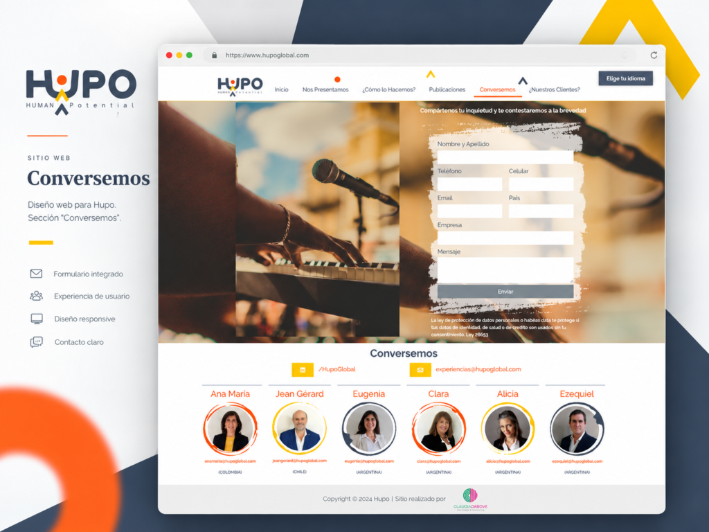 Branding y diseño web para Hupo Human Potential