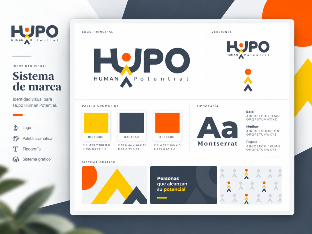 Branding y diseño web para Hupo Human Potential
