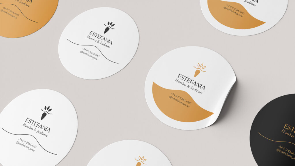 Aplicación de identidad visual en stickers